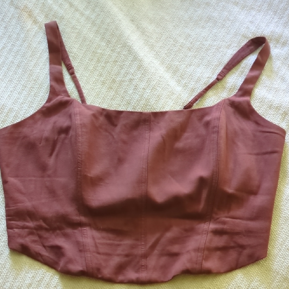 Abercrombie & Fitch XL Cinnamon Bone-in Corset Tank